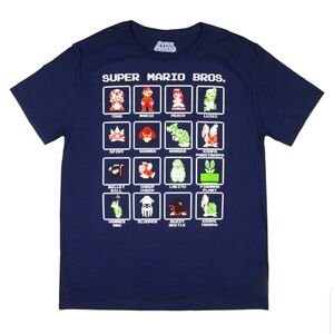 NINTENDO SUPER MARIO BROTHERS MENS TSHIRT NEW WITH TAGS GAMER OLD SCHOOL VTG SM